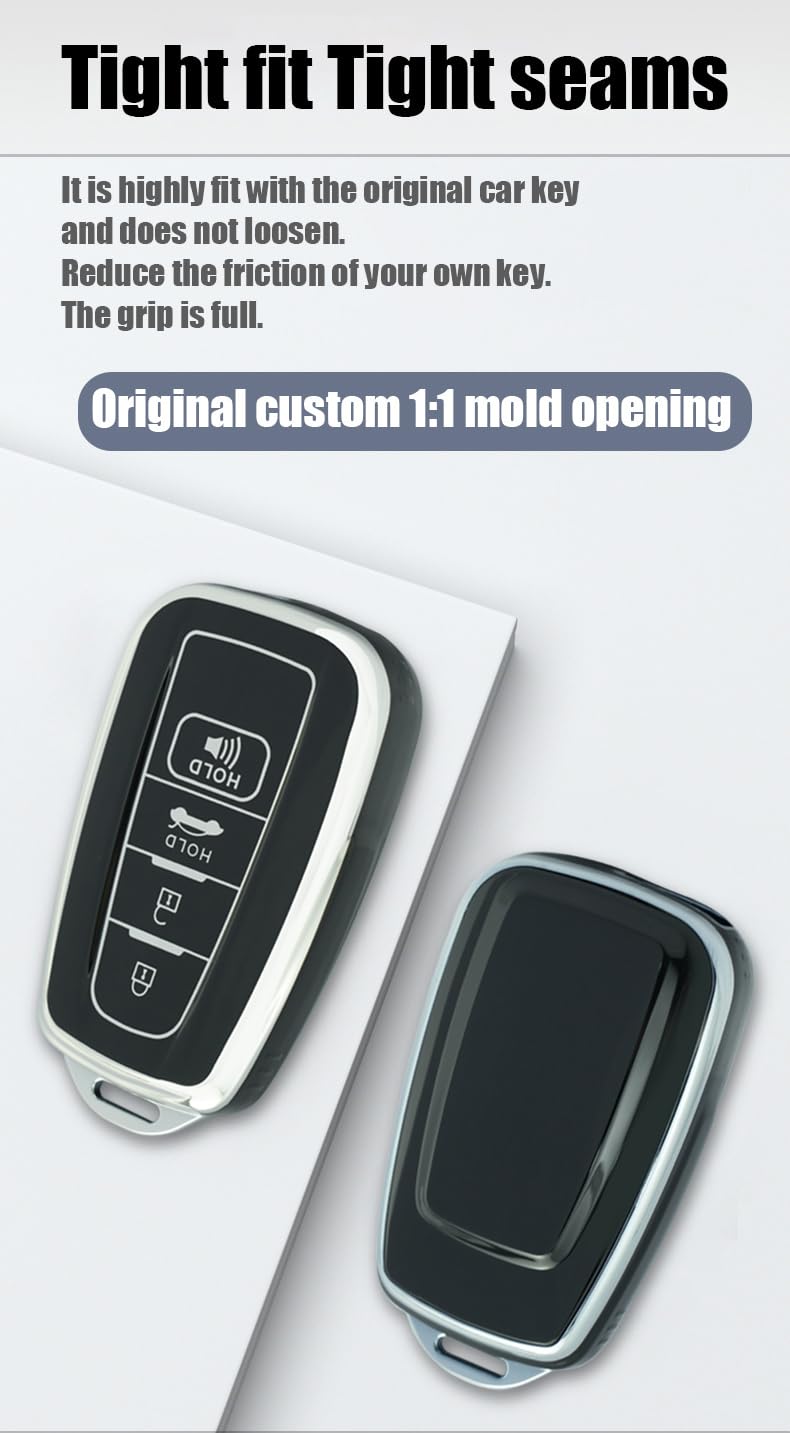 Custodia Portachiavi In Pelle E ABS Per Toyota (Camry, CHR, RAV4, Corolla) - Rosa