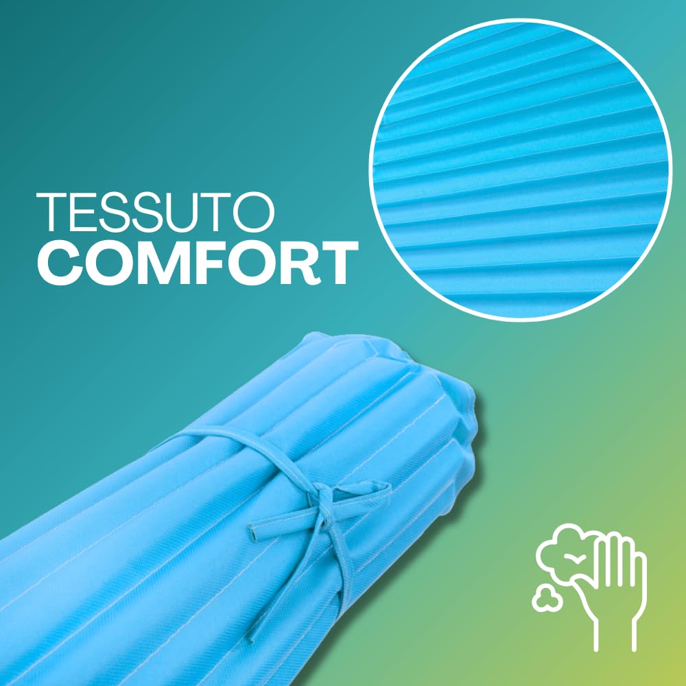 Paluplus Materassino da Spiaggia Arrotolabile, Misura 180x60 cm, Stuoia con Imbottitura Isolante, Lettino con Tracolla per Mare, Campeggio, Escursioni, Picnic, Giardino -8383C