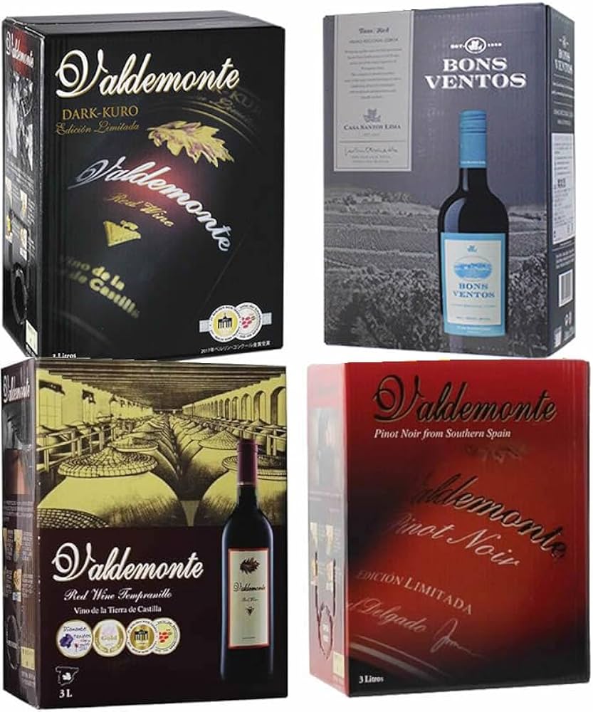 Amazon.co.jp: ワインセット 箱ワイン 赤箱セット 赤ワイン 4種類 BOX