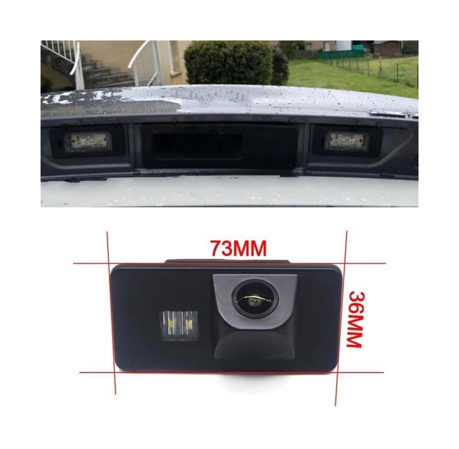 Telecamere Visione Posteriore Telecamera di Backup per Retromarcia Senza Fili per Parcheggio per BMW X3 E83 2003-2010(Camera Wireless)