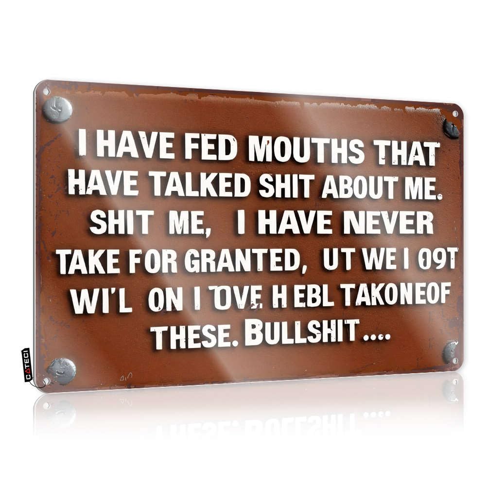 Funny Patio Signs I Have Never Taken Anything For Granted Tin Sign Beer Signs For Bar Stuff For Boys Room(30X40CM)