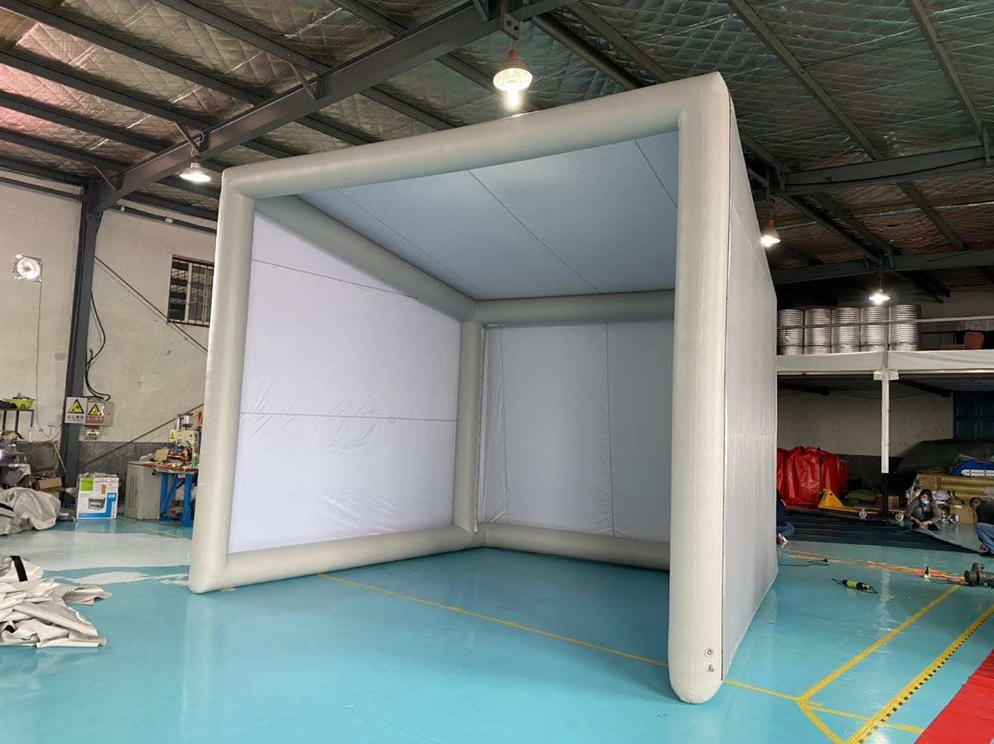 Tienda de campaña inflable hermética para práctica de golf para interiores y exteriores