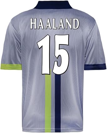 Score Draw Manchester City 2000 Away Haaland No 15 Shirt