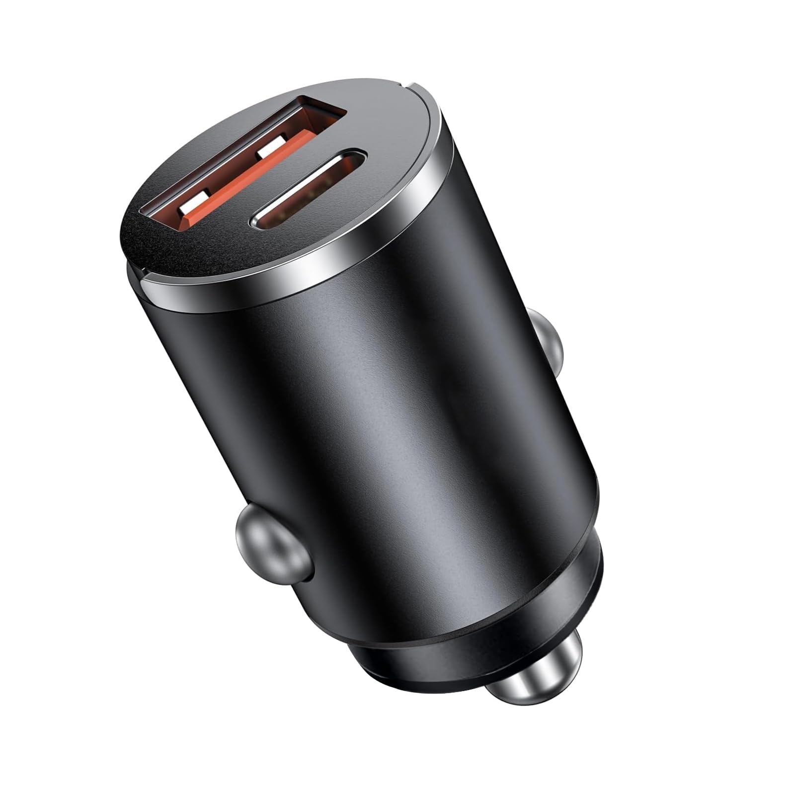 1 Pcs Car Charge,PD 30 W USB-C & QC 3.0 USB-A Fast Charger Adapter, Car Lighter USB Adapter,Cigarette Lighter USB Charger,Compatible with iPhone 17/16/15 Pro/Pro Max, Galaxy S25/S24/Ultra(Black)