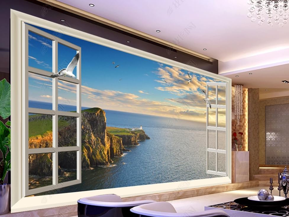 Papier peint intissé soleil panoramique grand format de décoration murale 350x256