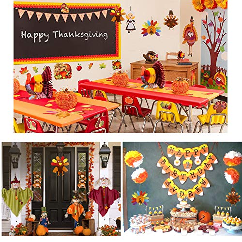 Thanksgiving Craft Kits, Diy Make A Turkey For Festive Fall Party Game School Activities And Door Hanging Ornament Decoration Supplies For Kids And Adults, 3 Pack #TOP6