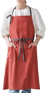 [créer] 【選べる3サイズ】 atRise[アットライズ] エプロン カフェエプロン レディース おしゃれ 可愛い ポケット2つ 軽い 肩ひも調節可能
