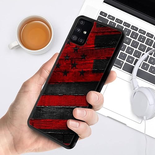 Miniatura 5 de Funda compatible con Samsung Galaxy A71 5G, diseño con patrón de parachoques trasero, esquinas reforzadas antiarañazos, caver de TPU suave, fundas