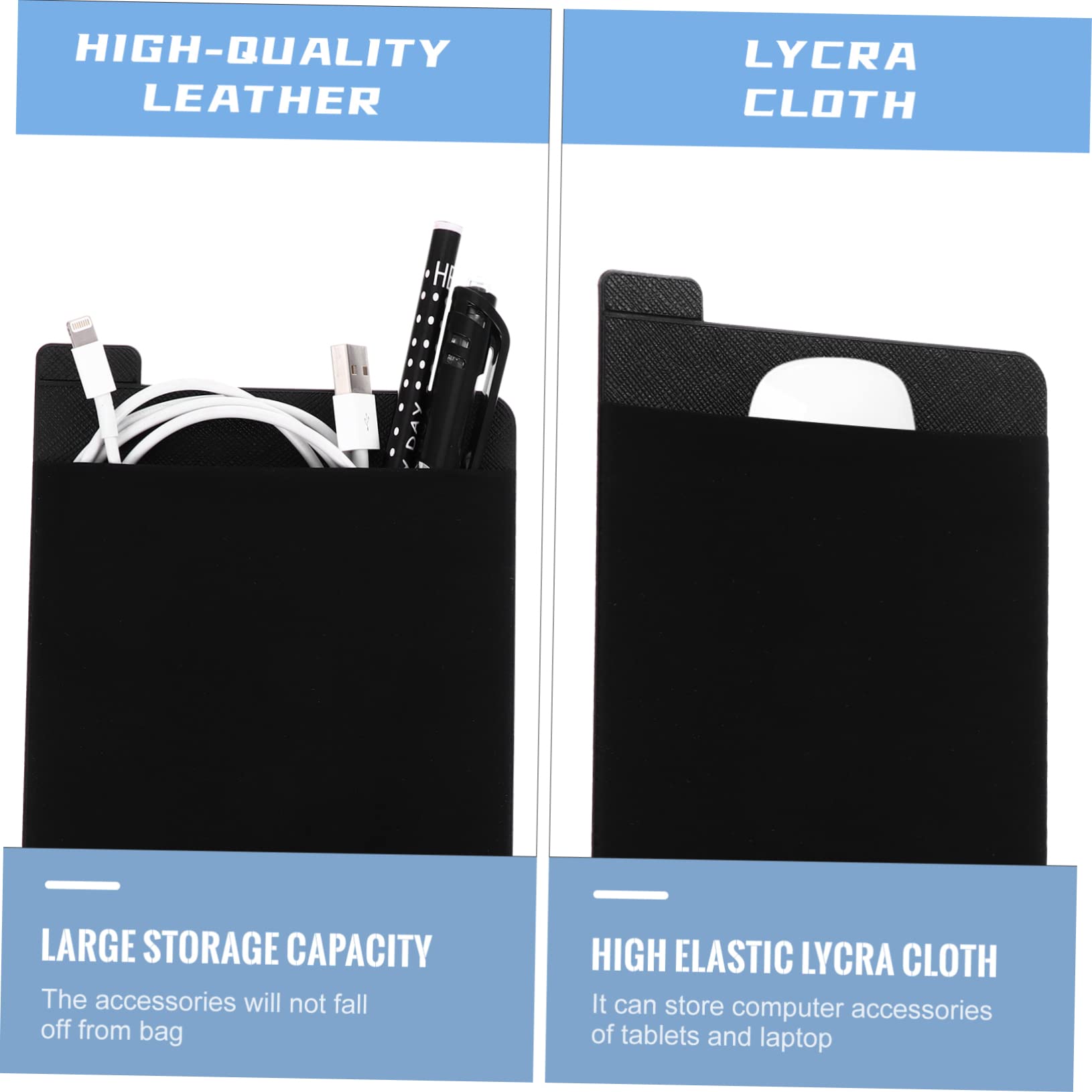 per Accessori Laptop e Tablet Organizer Adesivo per Custodia per Mouse e Disco Esterno Design Portatile per d'Affari