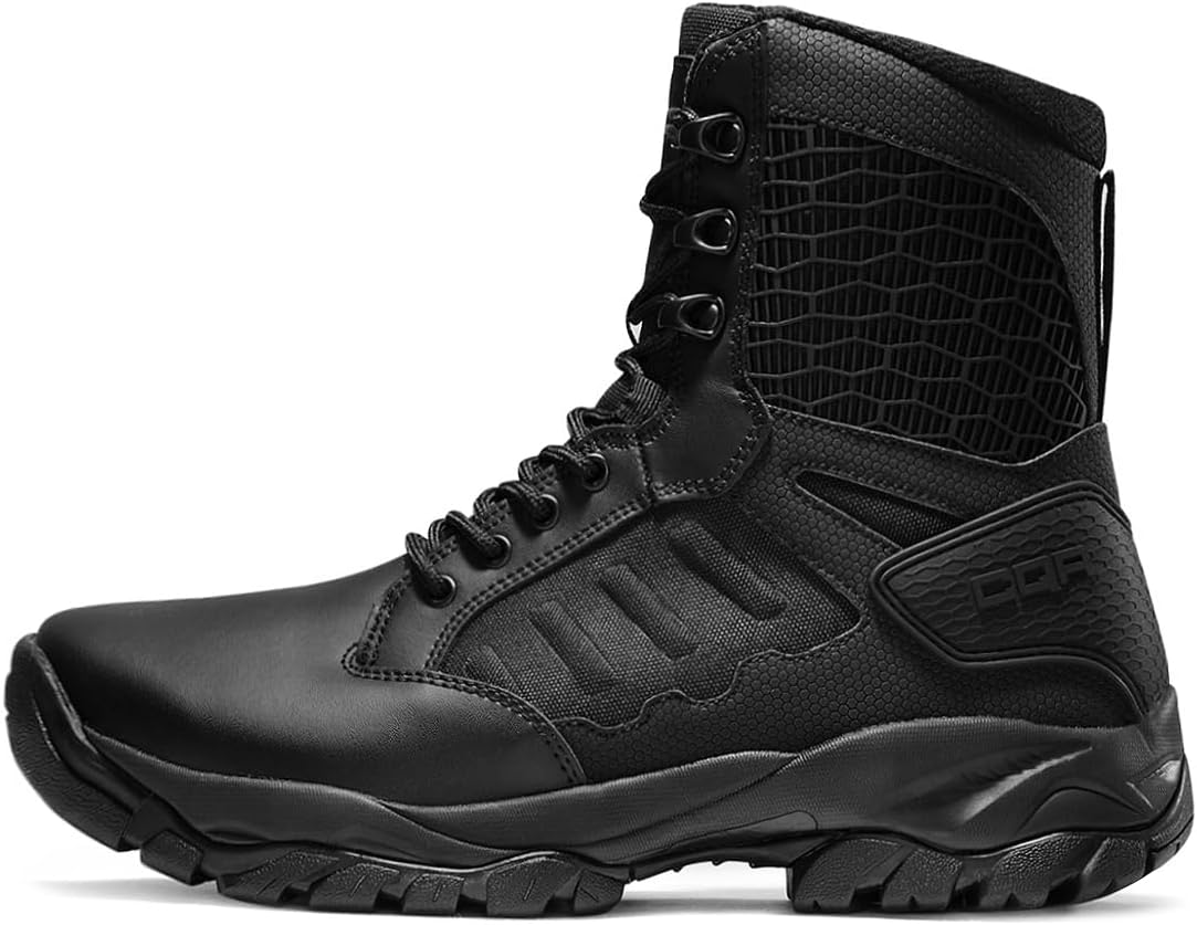 CQR Men's Military Tactical Boots, Lightweight 6 Inches Hiking Combat Boot Durable Breathable Outdoor Work Motorcycle Footwear - Image 6