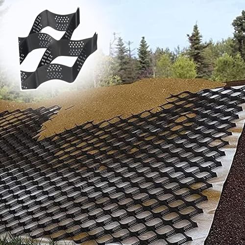 Grille d'allée stabilisateur de gravier HDPE et géogrille de sous-sol ELzEy 6x6m
