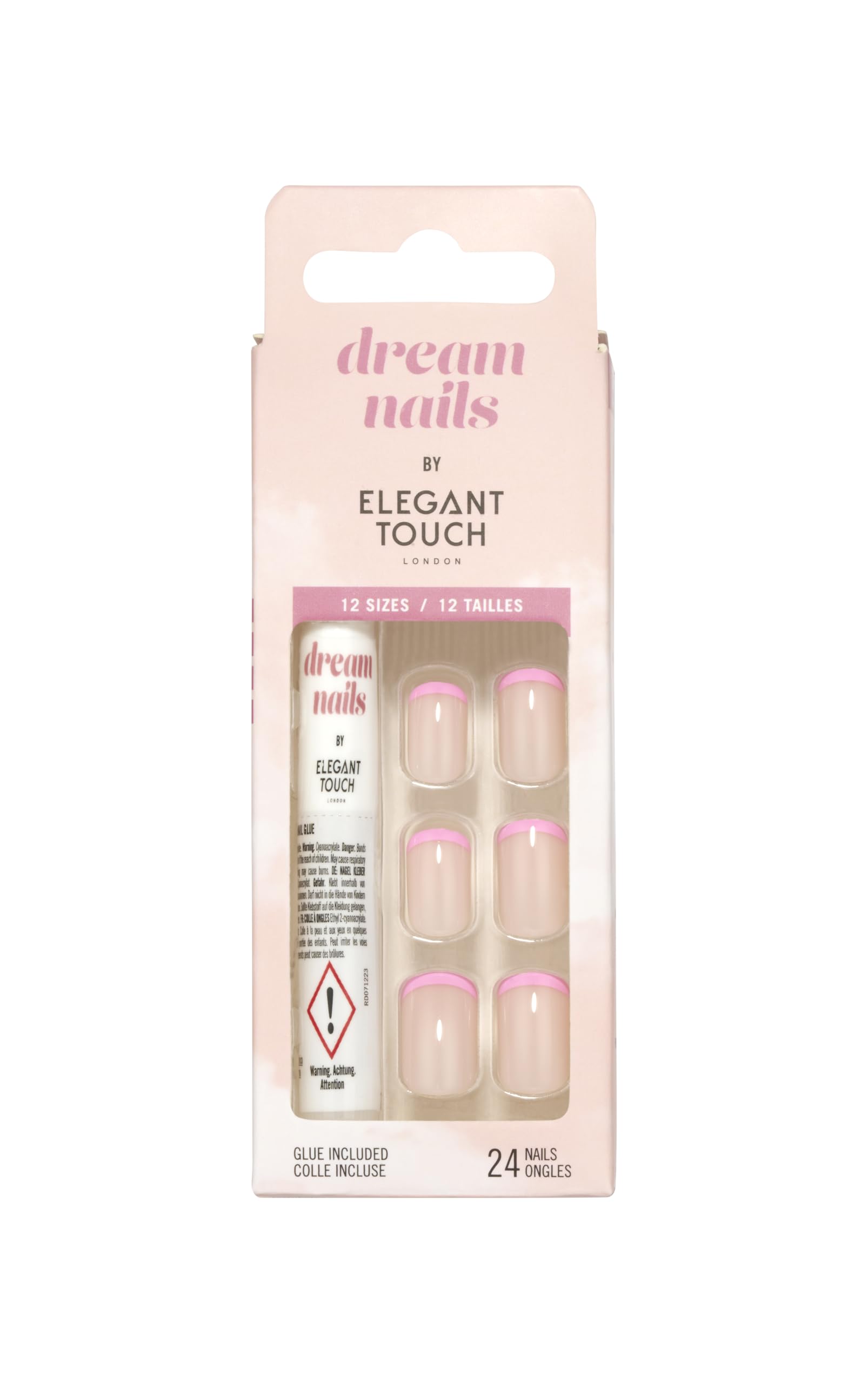 Elegant Touch Dream Nails - Pink Tips