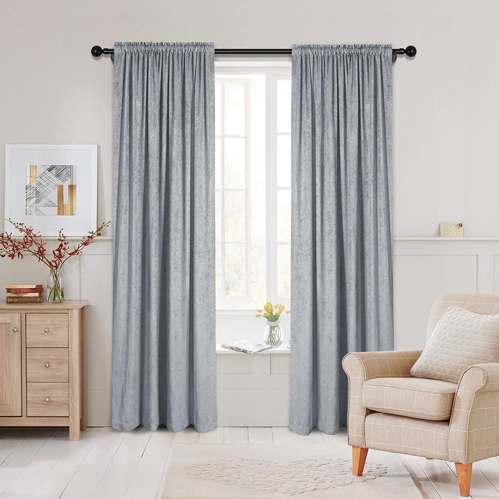 Buy ELKCA Luxury DoubleSided Chenille Window Curtains for Living Room