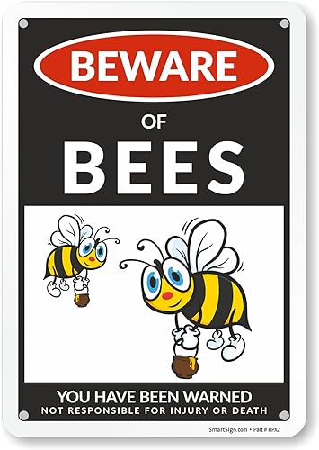 Miniatura 57 de SmartSign Divertido letrero de advertencia con texto en inglés «Beware Of Guinea Pigs – 10 x 7 pulgadas, aluminio laminado libre de óxido de 40 mil