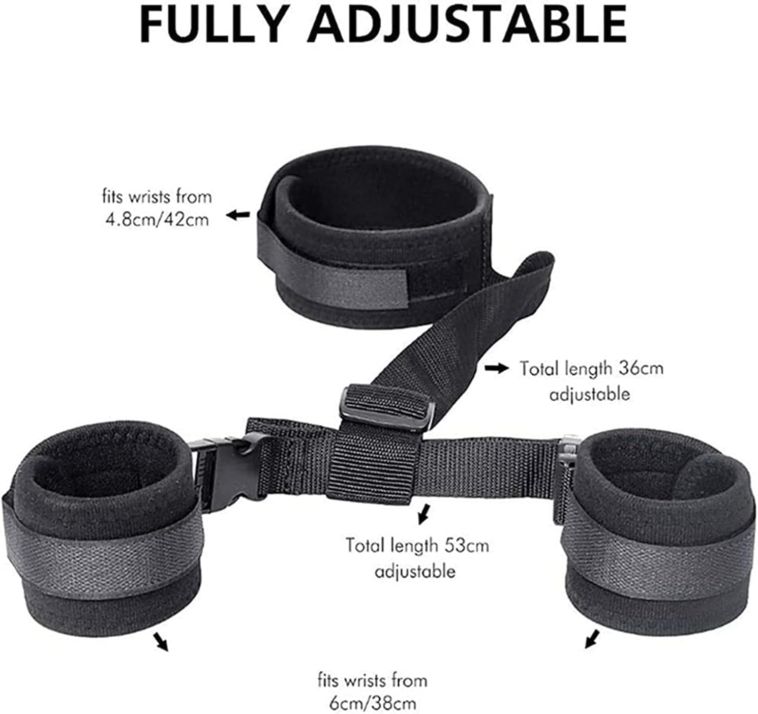 Sex Furniture Wrist and Bed Restraints for Couple Queen Bed Bondaged Rope Cord & Rope for Bedroom Bed Set Adjustable Straps King Bed Adult Belts for Wrists and Ankles Yoga Sweater E030
