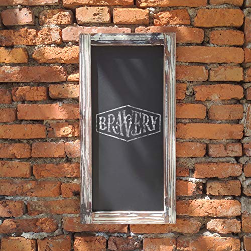Liry Products Vintage Rustic Brown Torched Wood Framed Blackboard Wall Décor Hanging Chalk Board Sign Erasable Memo Chalkboard Message Display Store Sign Restaurant Café Bar Kitchen Classroom Wedding #TOP4