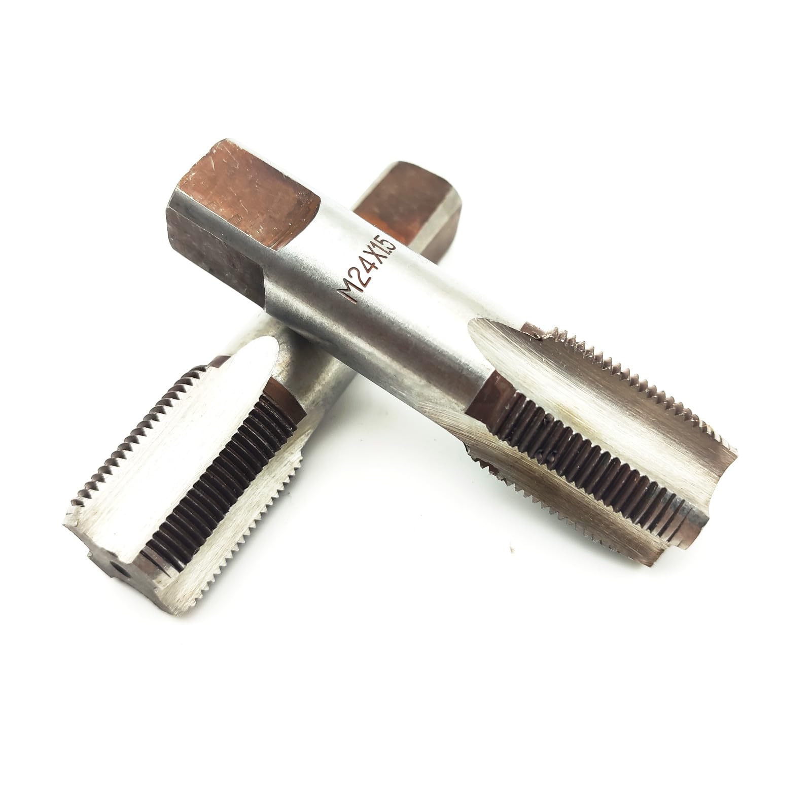 AtticZone M24 x 1,5 grifo de rosca de mano métrica, paso de 1,5 mm, 1 grifo de rosca, 1 grifo de enchufe, mano derecha (M24 x 1,5, grifo)