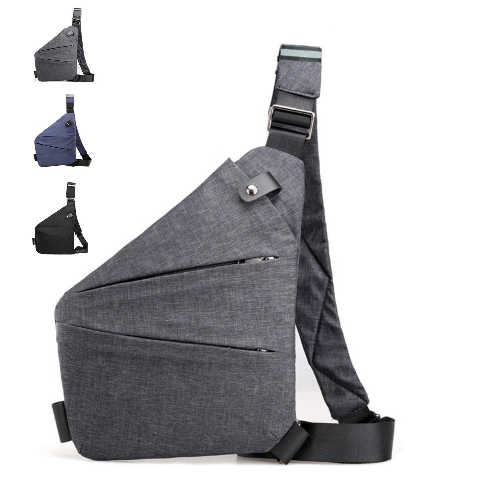 Gipfelfreund Anti Diebstahl Tasche, Diebstahlsichere Tasche, Umhängetasche, Schultertasche, Brusttasche, Anti-Diebstahl, Sicherheitstasche Reise für Damen und Herren