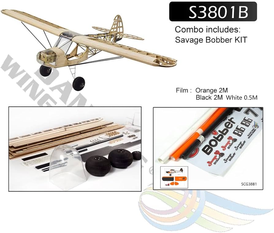 Amazon.com: VilogaRC Balsawood RC Airplane Kit Savage Bobber Model