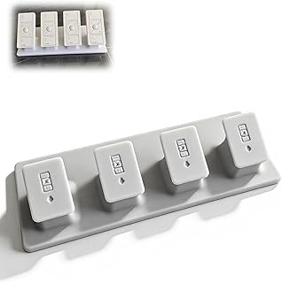 Quad Remote Stand Pedestal, Tabletop Holder for Lutron Caseta Pico Remote, Four Slot Desk Mount for Home Automation Control
