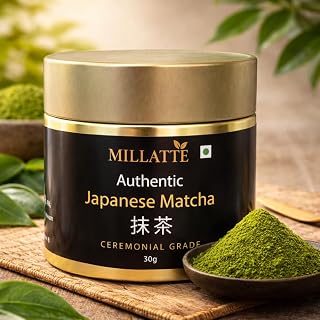 Ceremonial Grade Japanese Matcha Green Tea Powder | 30g Tin | Stone-Ground | Pure & Unsweetened | Rich Umami Flavor