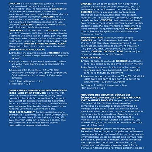 Hot Tub Shock 950g Non-Chlorine Spa Shock Oxidizer Granules, Fast Acting Hot Tub Chemicals, Controls Bacteria & Algae, Clears Cloudy Water Fast, No Chlorine Smell — view 4