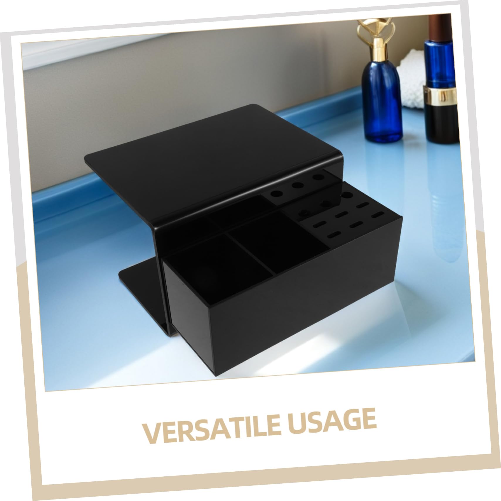 minkissy Organizador de Pestañas con Almohadilla Desmontable para Salón Estante Negro para Almacenamiento y Soporte Ergonómico de Herramientas de Extensión de Pestañas Precisión y Comodidad