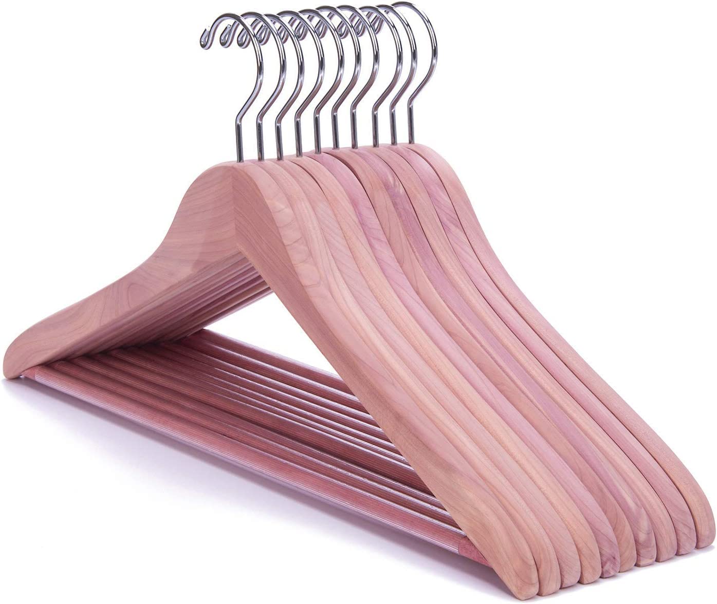 Amazon.co.jp: プレミアムアロマアメリカンレッドシダーハンガー10個