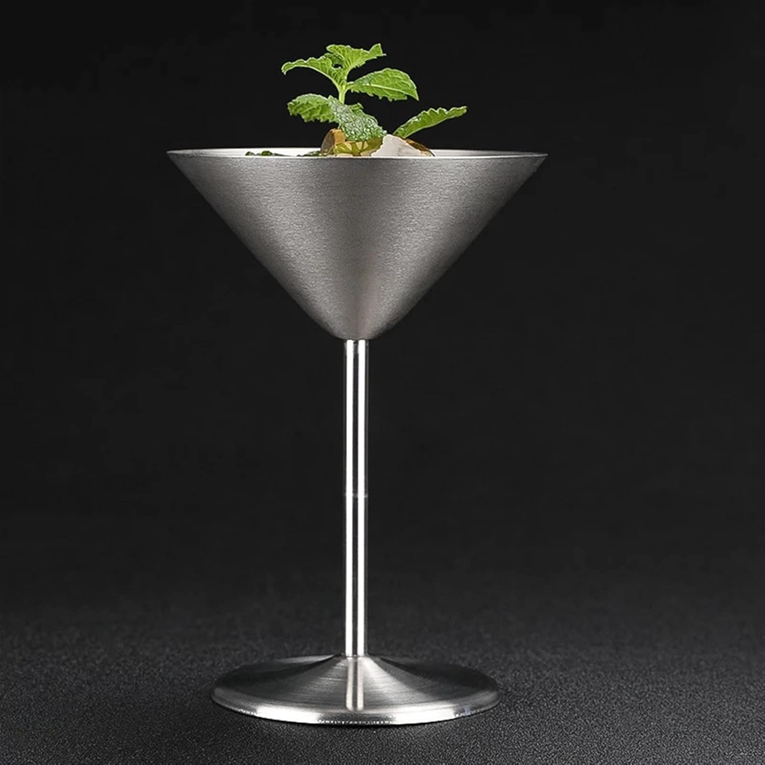 Wine Glasses 304 Stainless Steel Martini Cocktail Glass (Color : 1) (2)