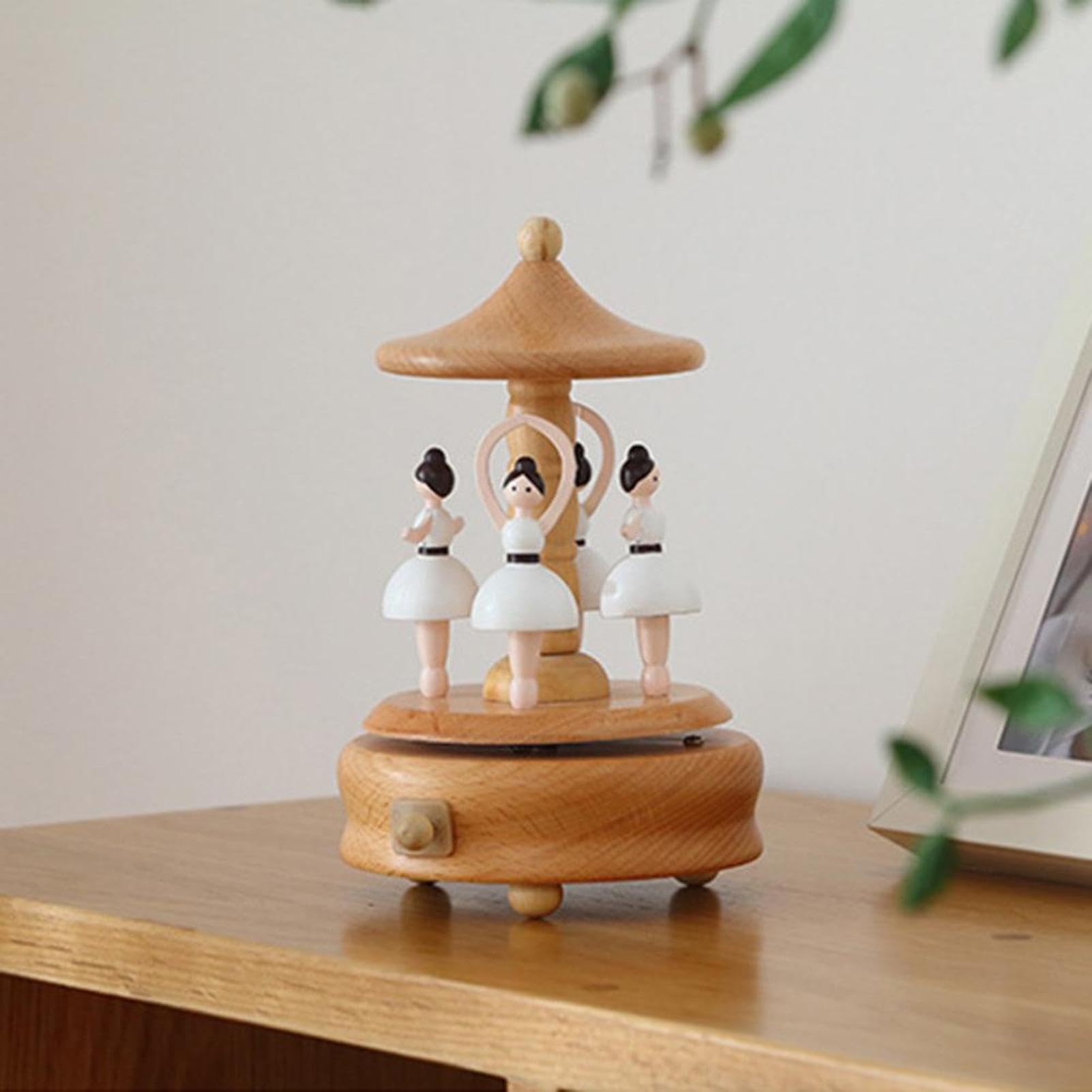 Carillon per bambini, carillon in legno | Scatola musicale per ballerina