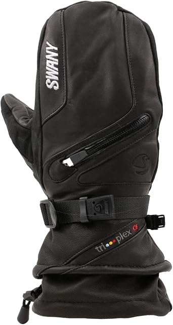Swany Womens X-Cell 2.1 Sports Moisture-Wicking Quick-Drying Warm Durable Flexible Insulated Leather Winter Mittens