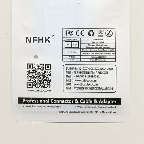 Vista 7 de chenyang Solo para DCR-TRV75E DV Firewire a USB Cable USB 2.0 a Firewire IEEE 1394 4Pin iLink Cable 4.92FT/1.5M