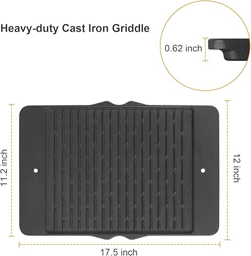 Miniatura 16 de 7566 Plancha para Weber Genesis 300 Series, accesorios de placa de parrilla de hierro fundido para Weber Genesis E-310 E-320 E-330 S-310 S-320 S-330