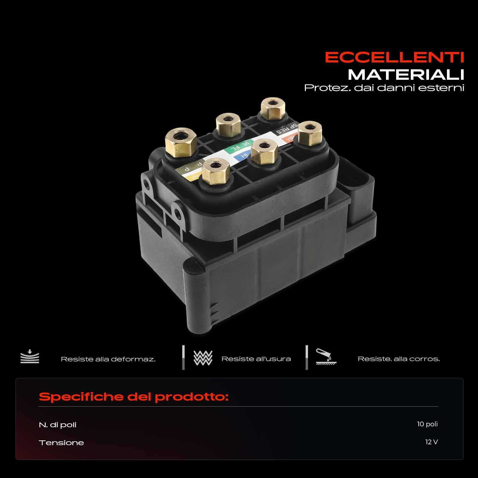 Frankberg Unità valvole sospensioni pneumatiche Compatibile con Classe M W164 3.0L GL-Class X164 3.0L GL-Class X164 4.0L Classe M W164 4.0L GL-Class X164 5.5L Replace# 1643200104