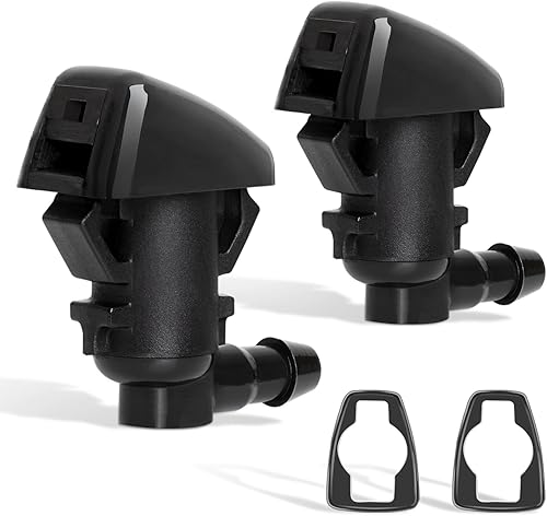 Juego de 2 boquillas lavadoras delanteras apropiado para 2008-2012 Jeep Liberty, 2006-2010 Jeep Commander, 2007-2011 Dodge Nitro. Repuesto #