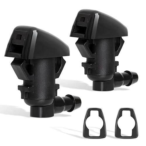 Juego de 2 boquillas lavadoras delanteras apropiado para 2008-2012 Jeep Liberty, 2006-2010 Jeep Commander, 2007-2011 Dodge Nitro. Repuesto #