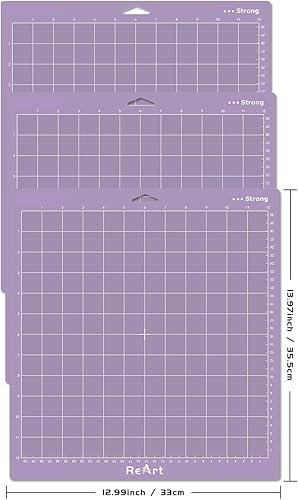 Miniatura 7 de ReArt Alfombrilla de corte de agarre ligero de 12 x 12 pulgadas, paquete de 3