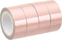 Vista 8 de PATIKIL Cinta adhesiva metálica Washi de 0.591 in x 16.4 ft, 4 unidades de papel de arte para espejo, autoadhesivas, para bricolaje, manualidades