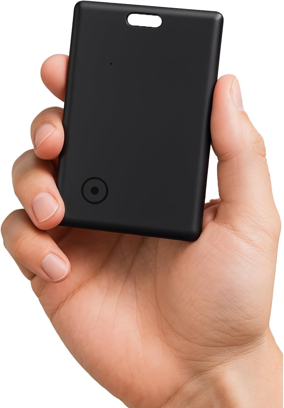 Slim Wallet Tracker Card Compatible with Apple Find My - Easily Find My,Finder Card Tracker (Black)
