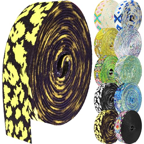 Grosun 1.5 inch Patterned Nylon Webbing Belt Webbing Straps Purse Straps Backpack Straps Nylon Belt for Seatbelt, Bags, Backpacks, Luggage (R, 3.3 Yards)