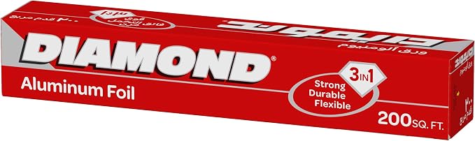 Diamond Aluminum Foil 60.9m x 30.4cm