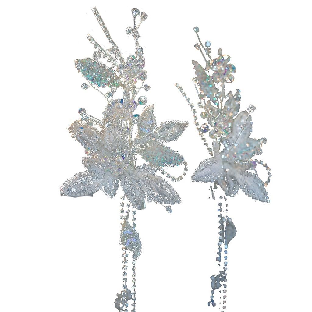 Tiara nupcial estilo moda coreana con acabados finos de cristal