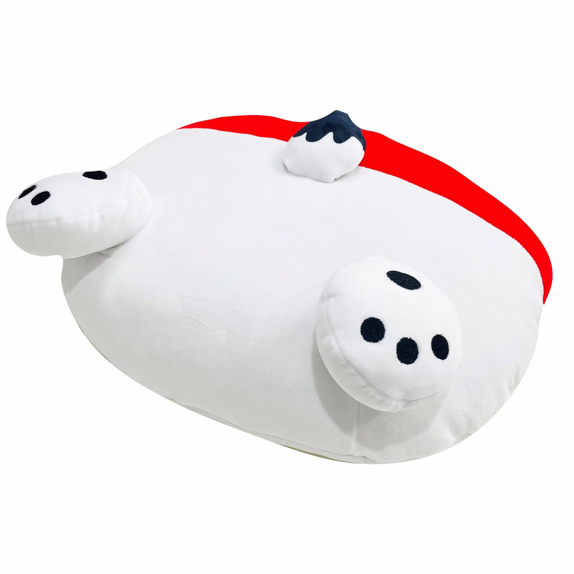 MORIPiLO 抱き枕 サンリオキャラクターズ ポチャッコ (もちもちダイカットクッション) 肌にやさしいマイクロ生地 グッズ ぬいぐるみ 昼寝枕 レッド 45x35x10cm まくらのモリシタ
