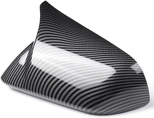 Miniatura 7 de LEXLEY Cubiertas de espejo de puerta de fibra de carbono, tapa de espejo retrovisor estilo cuerno para Ford 2015-2026 Mustang GTGT