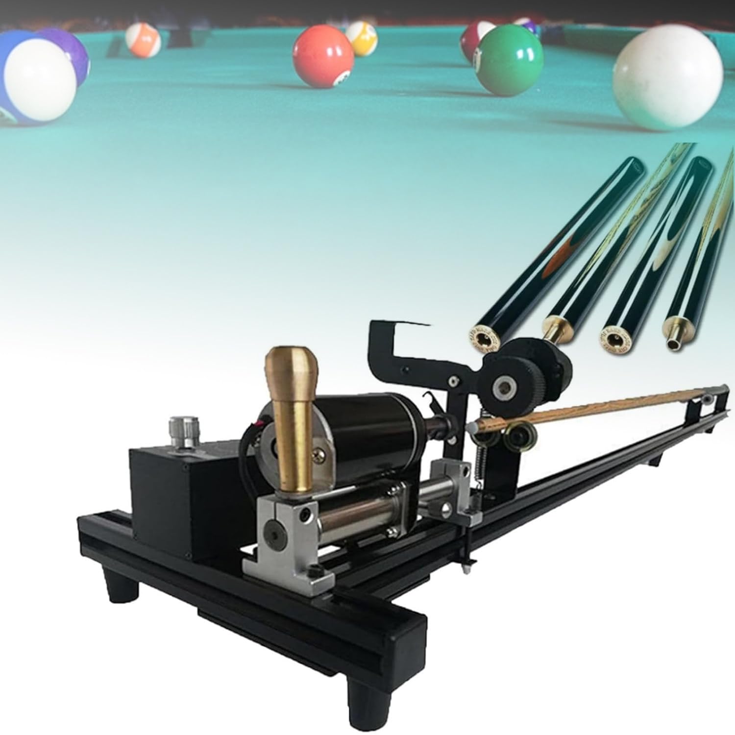 Herramienta De Punta De Taco 7 En 1,Herramienta Multifunción Billar,Kit Esencial De Reparación para Billar Y Snooker,Ideal para Enderezar Palos,Pulir Superficies Y Reparar Clips De Punta