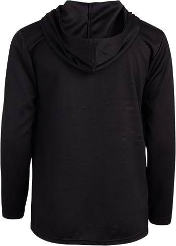 Miniatura 6 de RBX Conjunto deportivo para niños Sudadera térmica deportiva de 2 piezas con capucha y pantalones deportivos de tricot (talla 8-12)