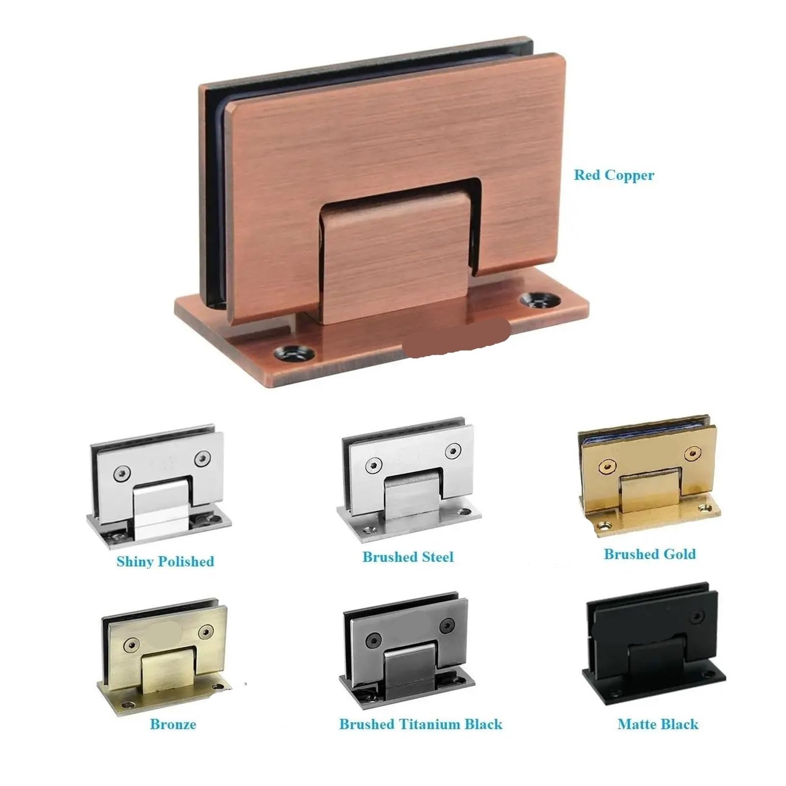 Bisagra Ducha Bisagra de acero inoxidable for mampara ducha, 2 unidades, con cepillo, for puerta cristal, 180, 90 y 135 grados, for baño(Brushed Steel,90 Degress)
