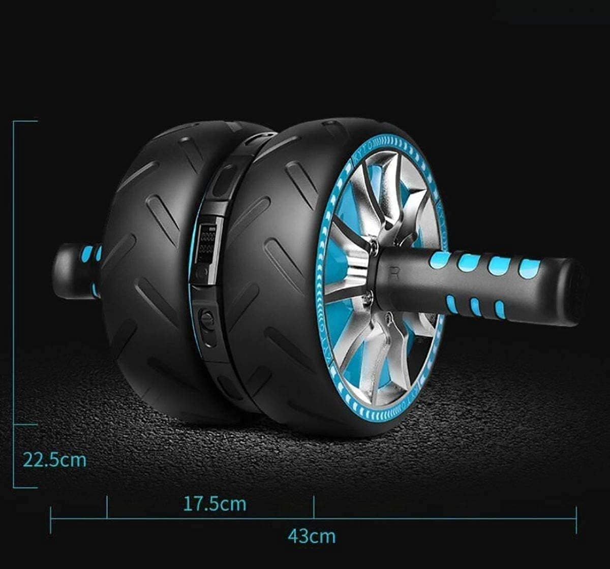 Ab Roller Wheel Electronic Digital Counting Core Trainer for Abdominal Exercise Abs Workout Home Abdominal Exercise Equipment