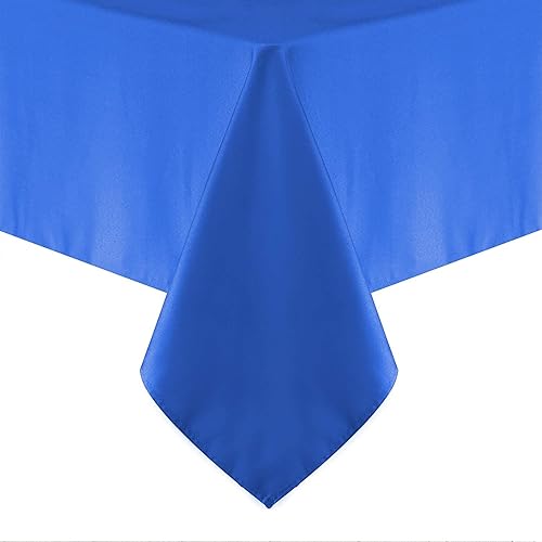 Obstal Mantel rectangular de 210GSM, mantel de microfibra resistente al agua, mantel de tela decorativa para uso en exteriores e interiores (azul