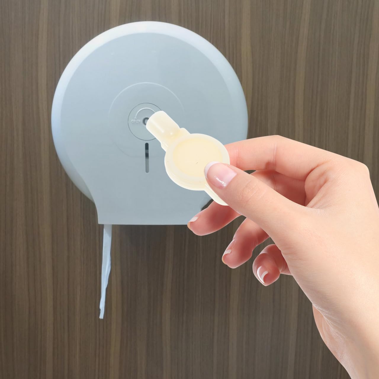 OUNONA Universal Tissue Box Key Replacement for Toilet Paper and Towel Dispensers Compact Durable Paper Towel Dispenser Key with Hanging Hole for Bathroom Use - Image 3